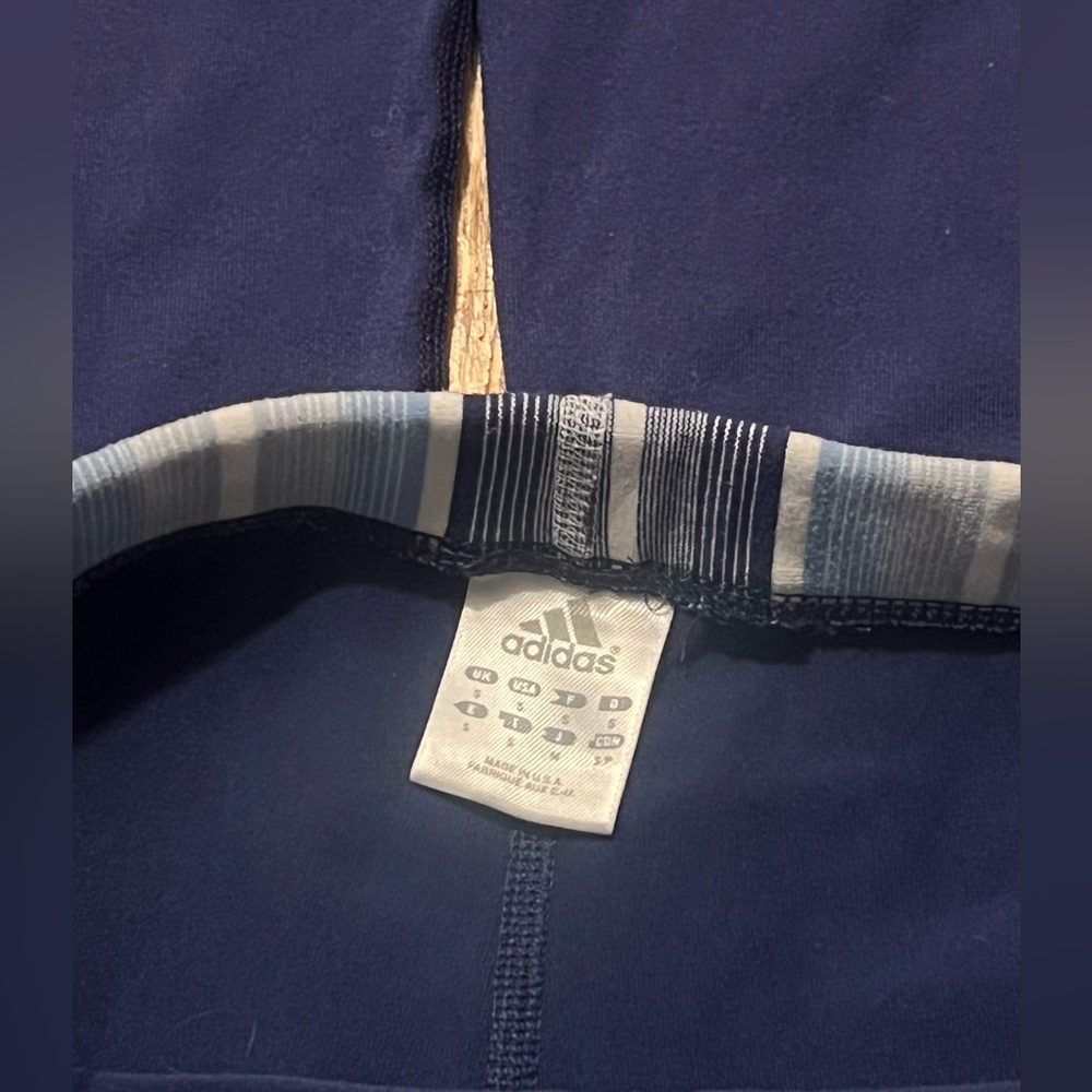 Adidas Y2K flared wide leg legging blue pant size small - Picture 9 of 9